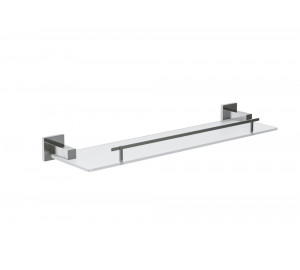 Glass shelf chromed brass "Lucentum series"